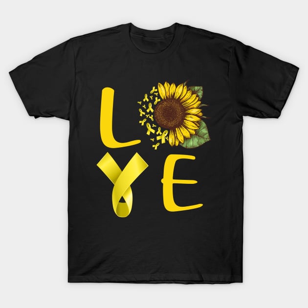 love spina bifida sunflower T-Shirt by TeesCircle